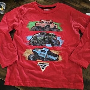 Monster Jam Red Long Sleeve Shirt